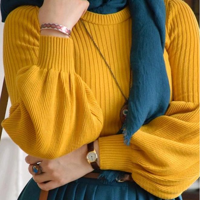 outfit rajut ala pinterest/ootd hijab
