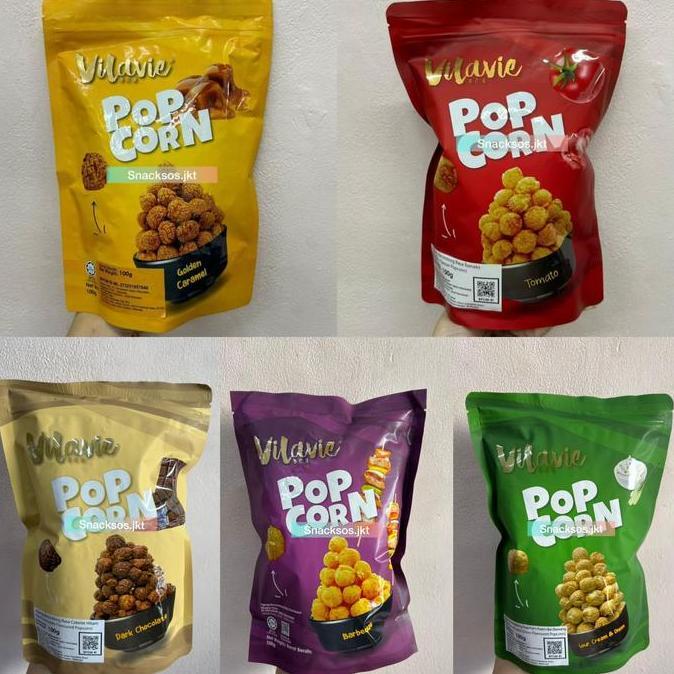 VILAVIE POPCORN BBQ / TOMATO / GOLDEN CARAMEL / SOUR CREAM  / CHOCOLATE - POP CORN MALAYSIA