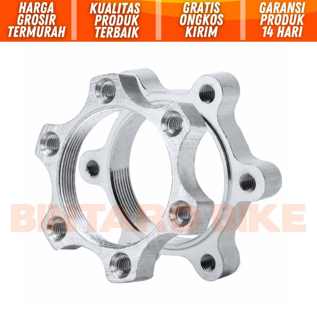 Adaptor Rotor Sepeda 44Mm Adaptor Disc Brake Alloy Rem Cakram Modifikasi Ulir Hub Freehub Ke Cakram 