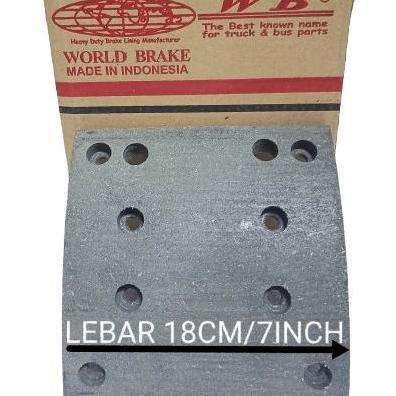 Kampas Rem Depan Mercy Actros 4043/ Mercy Oh King +2Hole/Prima King) +Paku Rivet Best Seller