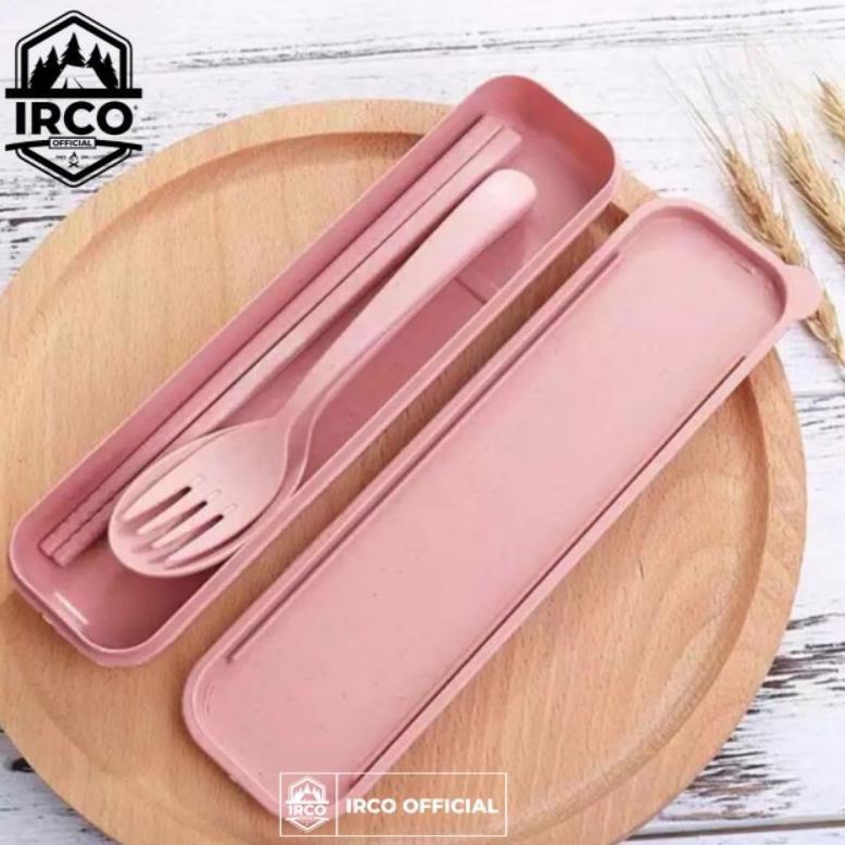 Limited Irco Alat Makan Camping Sendok Garpu Sumpit Melamin Set - Alat Makan Camping Sendok Lengkap 