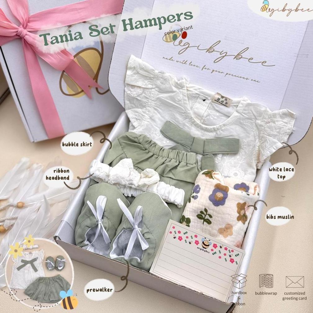 Jamin Murah Aegibybee Hampers Bayi Newborn Tania Baby Girl Gift Set Hadiah Lahiran Bayi Perempuan 0-