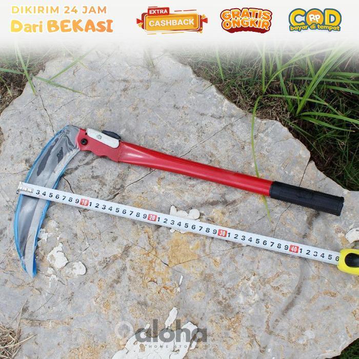 ALHM - Arit Rumput Lipat Pemotong Rumput Alat Potong Rumput Portable Arit Rumput Baja