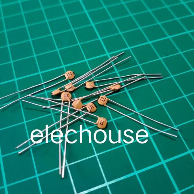 KAPASITOR 22PF HITAM CAPACITOR NPO MURATA TDK KCK JAPAN RADIO GRH27