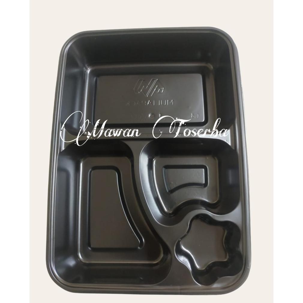 EXCLUSIVE Mika Bento Sekat 4 / mika bento KOTAK / tray bento / box bento 4 sekat tebal kokoh [ECERAN