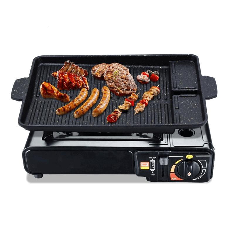 PAKET HEMAT Korean Yakiniku Grill Pan Marble Coating Alat Panggang Anti Lengket  Panci Pemanggang sa