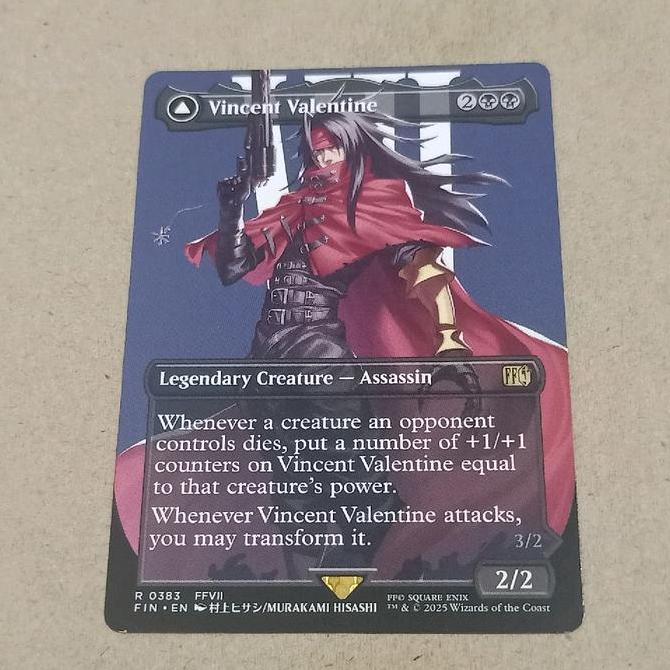 MAGIC THE GATHERING MTG Vincent Valentine Borderless Final Fantasy FIN