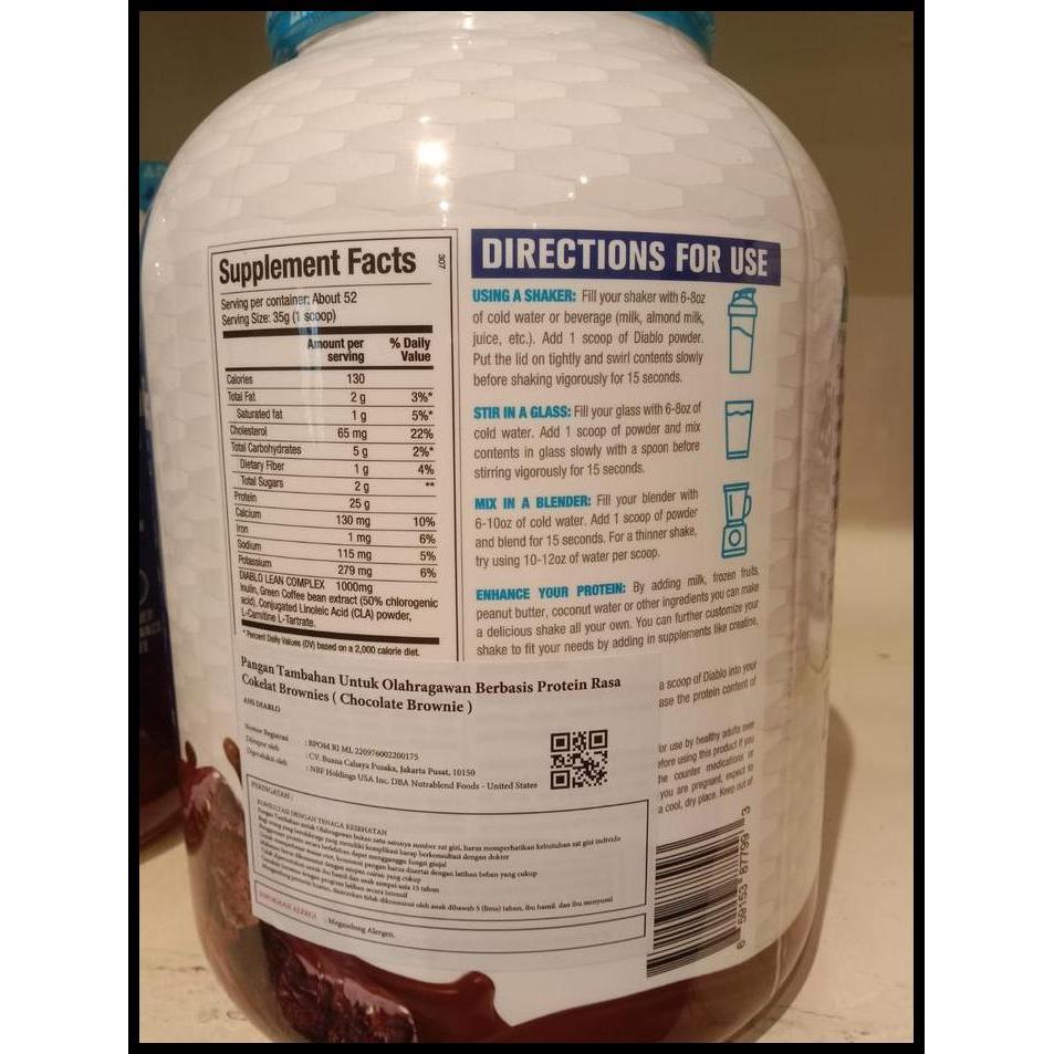 Terlaris Ans Diablo Lean Protein  4 Lbs Bpom Whey Protein