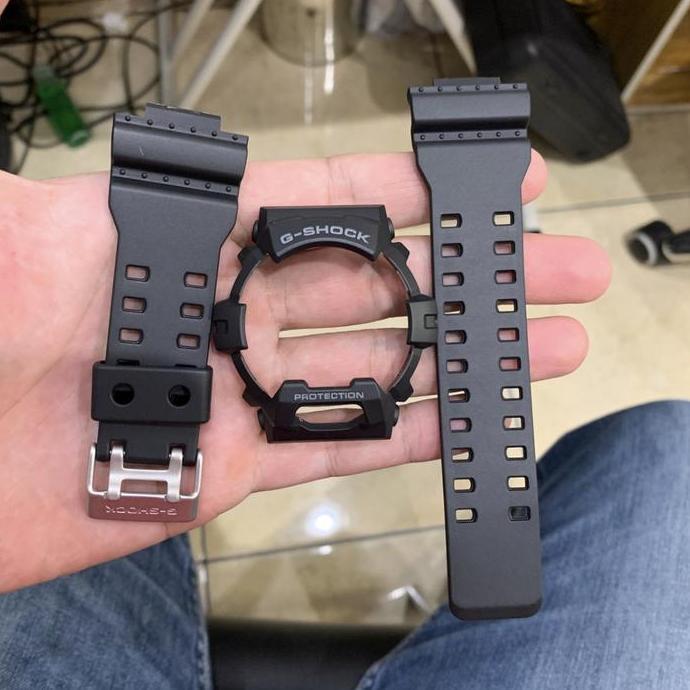BNB Band Bezel CASIO GSHOCK G 8900 GR 8900 GWX 8900 HITAM ORIGINAL Tulisan Abu Buckle Silver