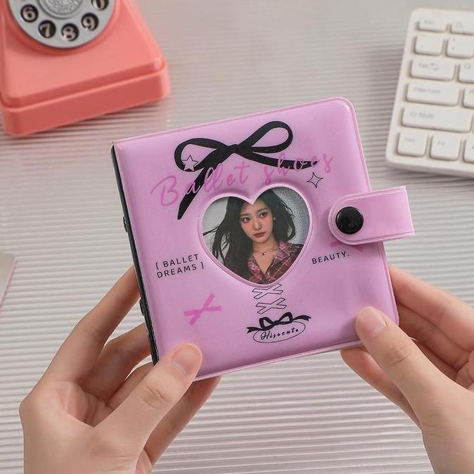 SHINSDAY Mini Binder 3 Ring Collect Book Binder Photocard Album PC Kolbuk Ballet Core