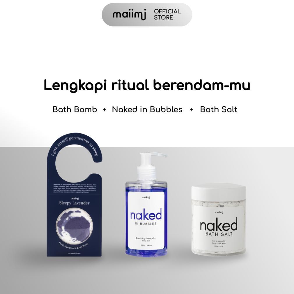 Hot Sale Maiimi - Staycation Kit: Bath Bomb + Bubble Bath + Naked Bath Salt