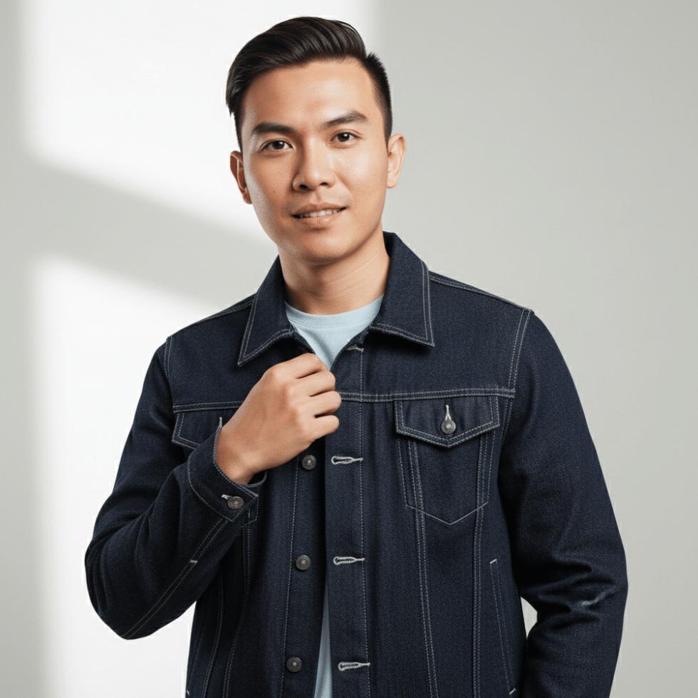 NEW JAKET DENIM 14OZ - JAKET JEANS PRIA - JAKET DENIM TRUCKER - RAW DENIM