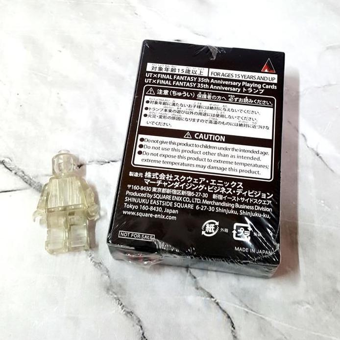 UNIQLO UT x FF FINAL FANTASY 35th Anniversary BLACK Playing Cards [Trump Card] LIMITED