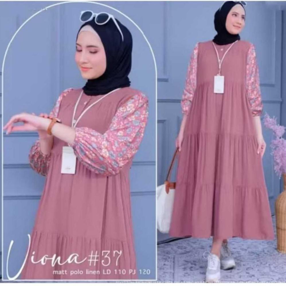 HOT DEALS [PREMIUM BIG SALE] Elma Gamis Crinkle Shofiya Jumbo Gratis Ongkir Gamis wanita Dewasa Mode
