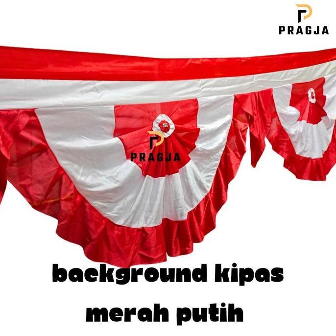 Bendera Panjang Background Bendera Rempel Merah Putih