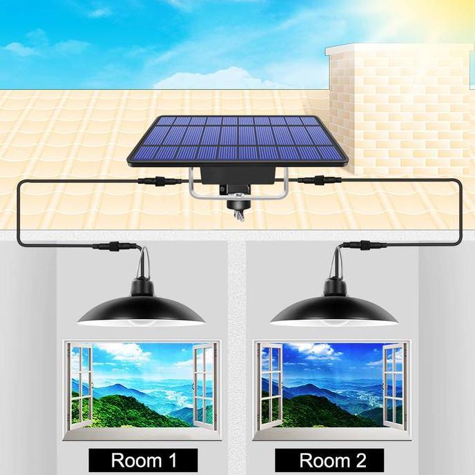 Lampu Tenaga Surya Solar Cell Solar Panel Sensor Cahaya Taman Rumah