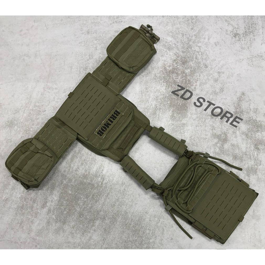 Body Vest Hijau Jatah BRIMOB 2025/Body Vest TACTICAL Laser Cut Hijau/Body Vest Satgas