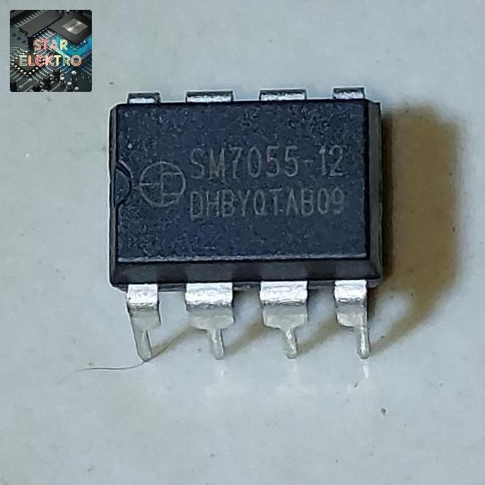 SM7055-12 TANCAP SM7055 SM 7055 SM7O55 IC AC DC CONTROLLER PWM DIP-8 SE27