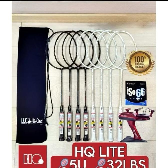 Raket Badminton HIQUA HI-QUA LITE GOLD/CHAMO/BLUE/RED LITE RINGAN 5U