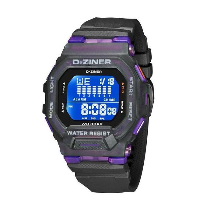 Orologio- Dziner Jam Tangan Pria 8312 Rubber Ter Resistant 3 Atm Tches