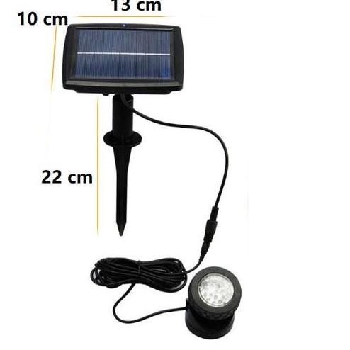 Lampu sorot celup rendam air ada pilihan 6 12 18 led solar cell powered power tenaga surya matahari 