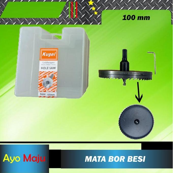 Promo Hole Saw Besi 100mm / HoleSaw Besi 100mm / Mata Bor Besi 100mm KUGEL Diskon