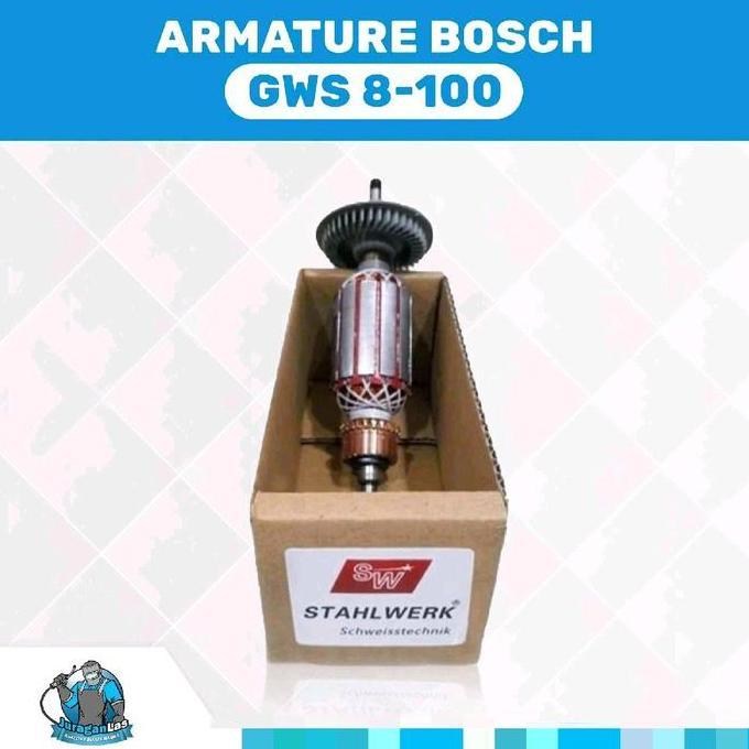Promo Armature angker bosch mesin gerinda 4" gws 8-100 gws8-100 gws8100 Diskon