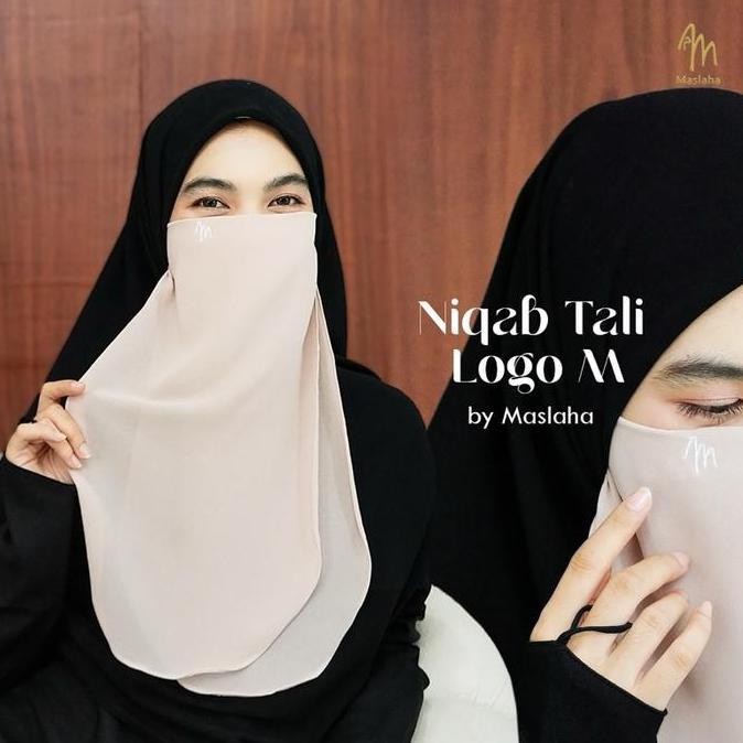 Maslaha Niqab | Niqab Tali Cadar Tali Babydoll Niqab Logo M