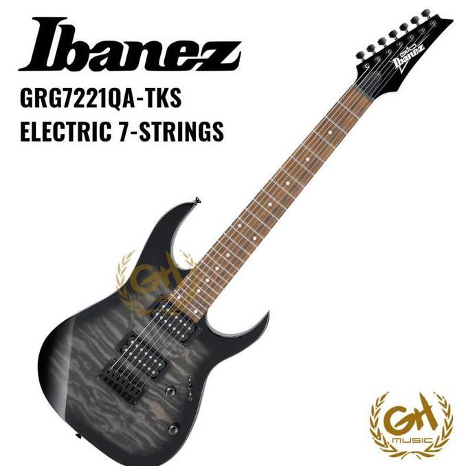 IBANEZ GRG7221QA ELECTRIC GUITAR 7 STRINGS - GITAR ELEKTRIK 7 SENAR