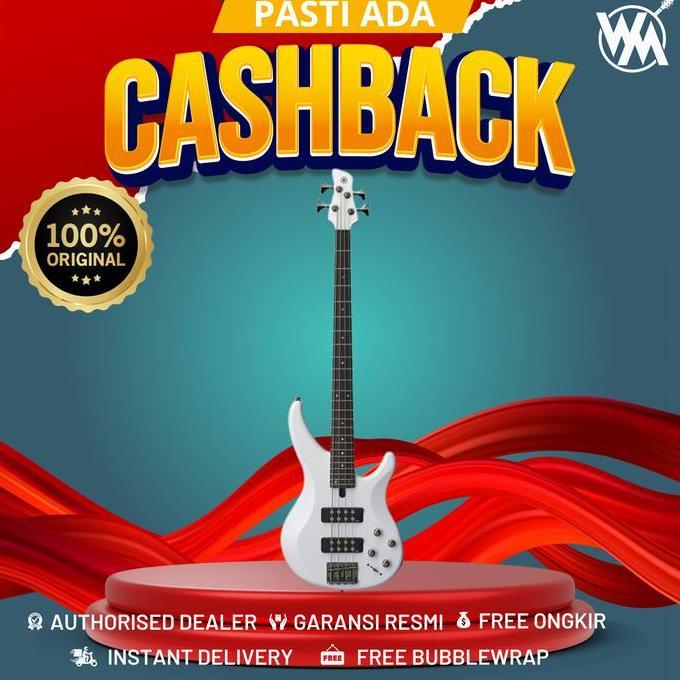 Yamaha Elektrik Bass TRBX304 /TRBX 304 /TRBX-304 - WHITE