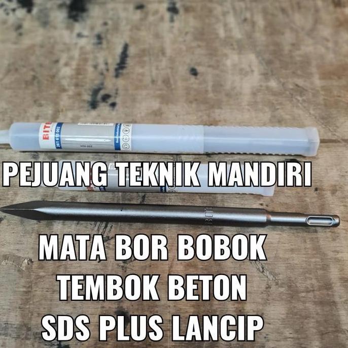 Power- Aldo Mata Bobok Beton Sds Plus Flat Pipih / Mata Chisel Sds Plus Flat