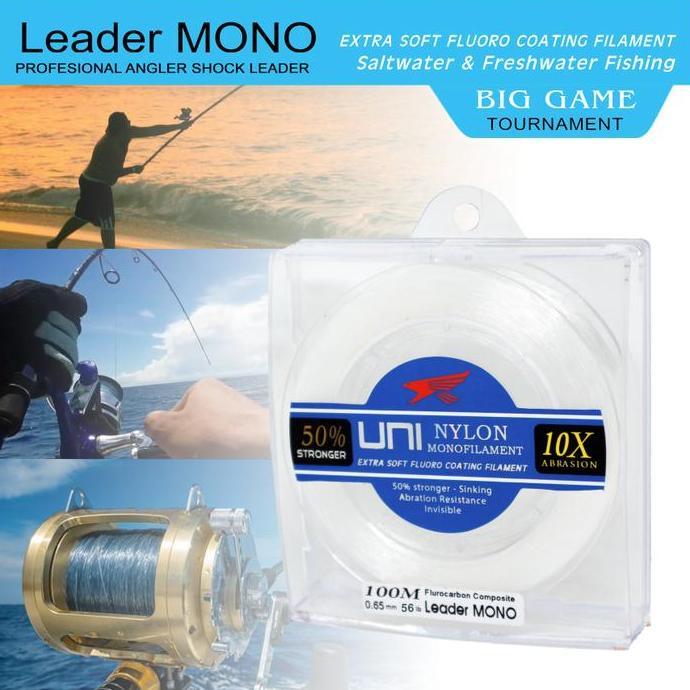 Falcon Senar Leader MONO Uni 100 Meter Extra Soft Fluorocarbon Coating