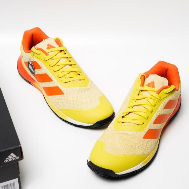 New Sepatu Tenis Padel Badminton Pria Adidas Velocity Grand Yellow Men Shoes