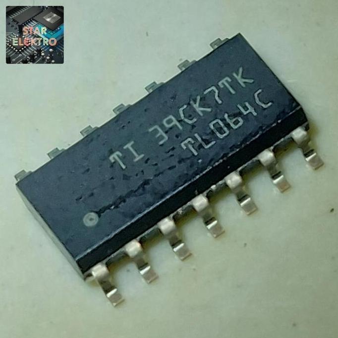 TL064C SOP-14 SMD TL064 TL064CDR JFET QUAD OPAMP IC AUDIO TL 064 064C SE27
