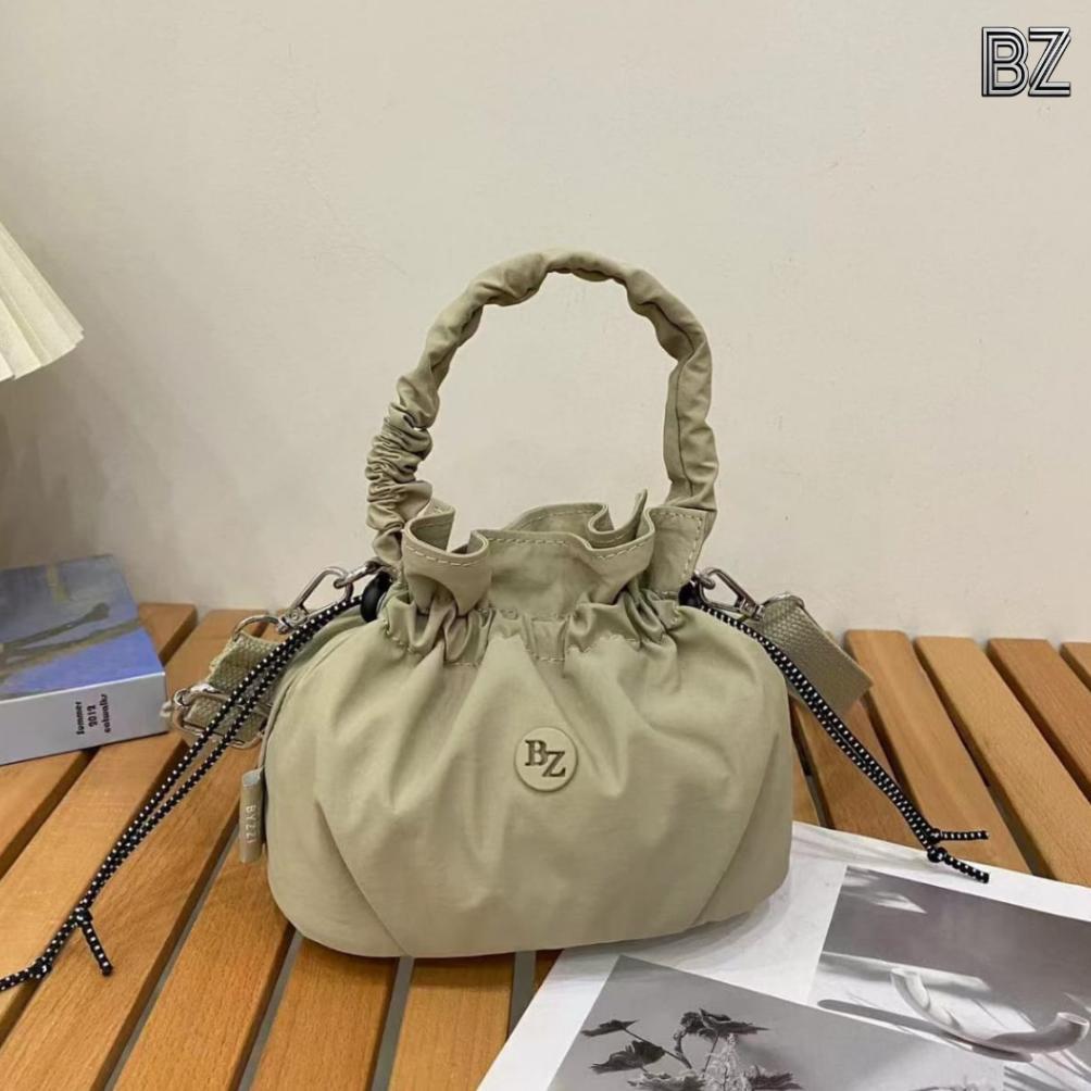 new byzzi puffea - tas selempang handbag bucket mini, serut kerut