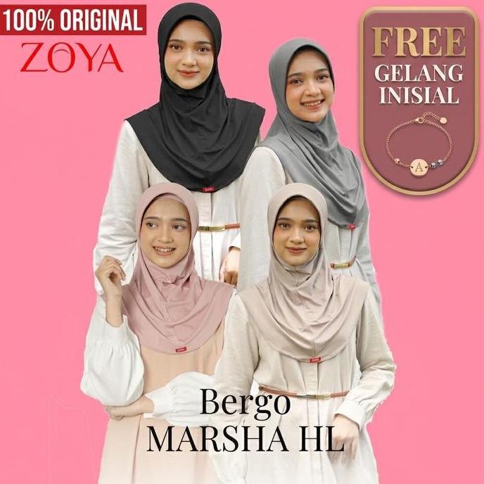 Zoya Bergo Marsha HL Casual  dan Zoya kerudung Jilbab Instan