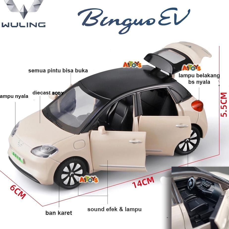 Diecast Mobil Wuling Bingo Miniatur Wuling Binguo  Mainan Mobil Wuling Bingo Mainan Diecast Mobil By