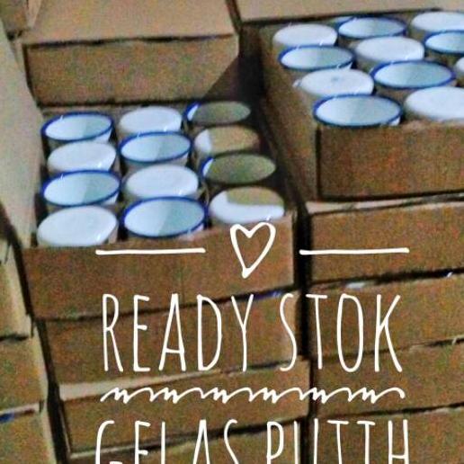 (Lusinan) Gelas Polos 7Cm Putih Polos
