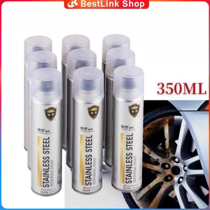 350 ML Chrome Spray Paint / Cat chrome /Anti Karat Warna Stainless  / Cat Semprot Chrome / Cat sempr