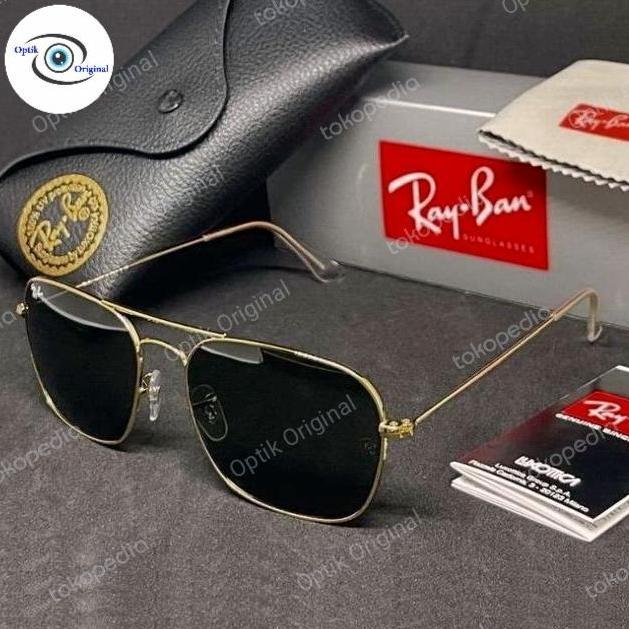 Kacamata hitam Rayban caravan 3136