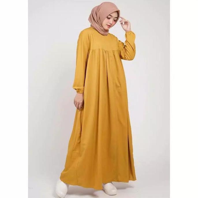 Gamis Babydoll ity crepe/Dress babydoll itycrepe Seri 3 Crepe Kain