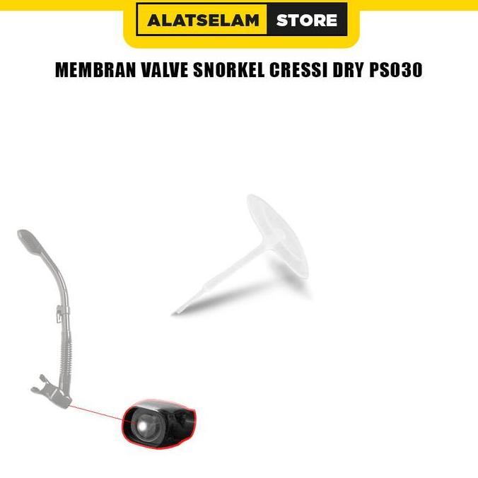 Membran Valve Snorkel Cressi Dry PS030 / Membran / Silicone Untuk Snorkel Cressi Dry / Tutup Snorkel