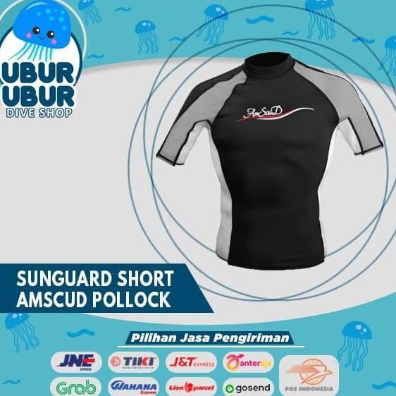 SunGuard Rashguard Short AmScud POLLOCK - Baju Snorkeling/Baju Selam