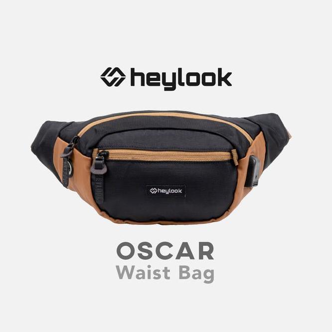 Tas Selempang Pria Waist Bag Nylon Oscar Pria Waist Bag Distro Heylook