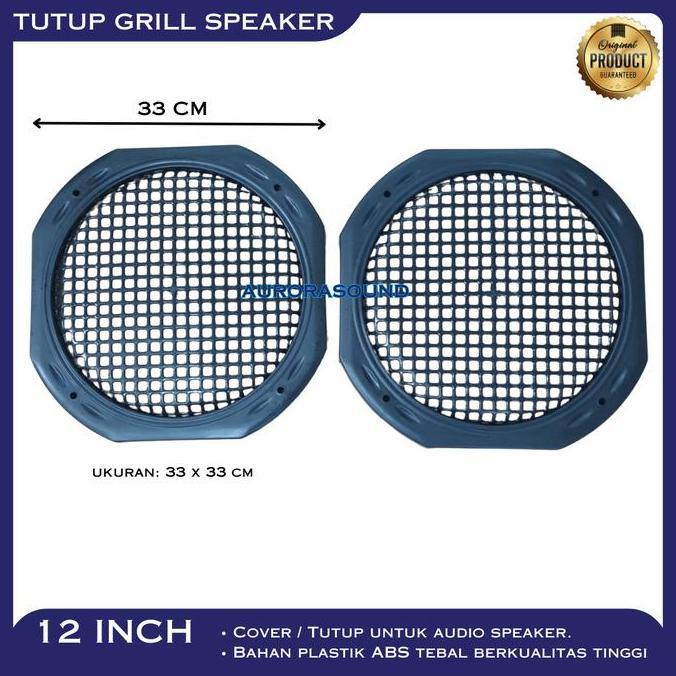 TUTUP GRILL SPEAKER 12 INCH 12IN 12" RAM BOX PIGURA 2 PCS