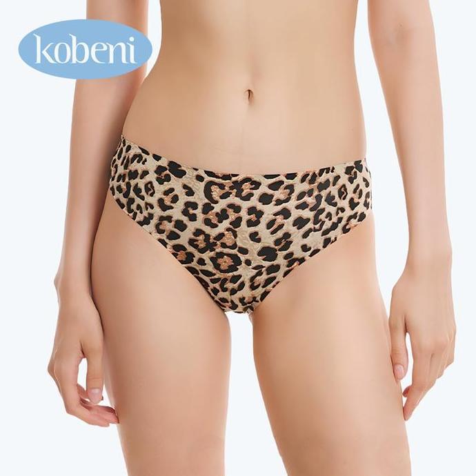 Wow- Kobeni Seamless Celana Dalam Nita Panties Sexy Leopard Cd Seamless Pasangan Model Coconut-Seaml