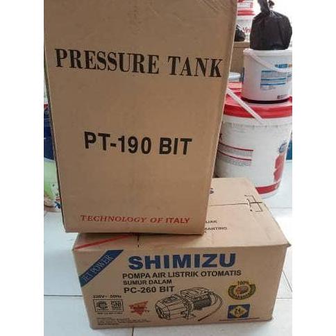 Jetpump Shimizu Pc260Bit Pc 260 Bit + Tabung Pompa Air Otomatis