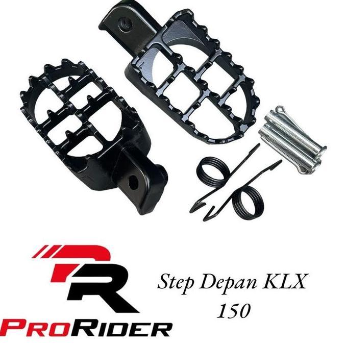 STEP DEPAN KLX150 INJAKAN STEP DEPAN KLX VARIASI BAHAN BAJA MOTORCYCLE TERBARU