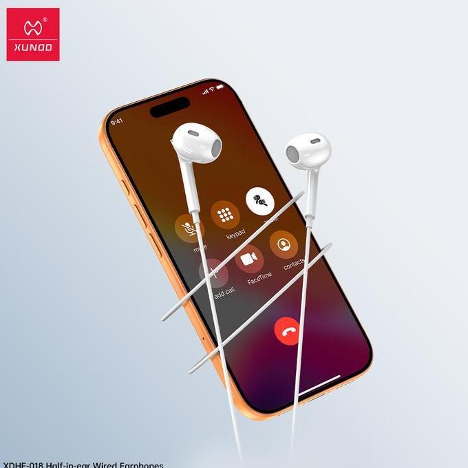 XUNDD Headset Untuk , , , Kontrol Volume Wired Earphone MIC Lightning Headset Handsfree Jack / Bass 