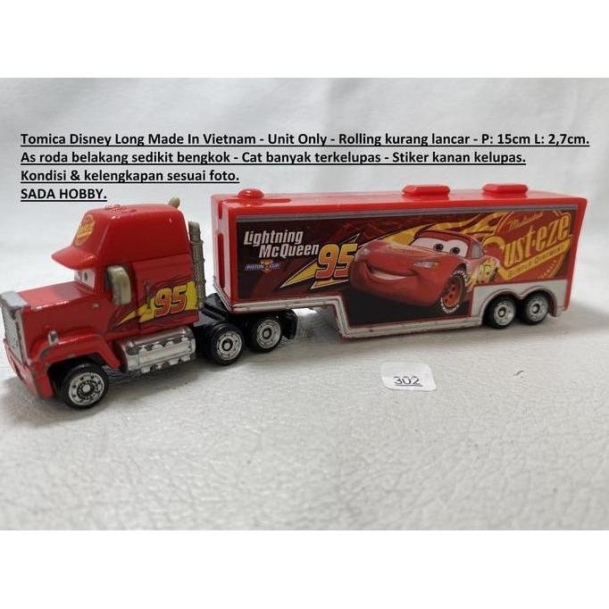 TOMICA DISNEY CARS MACK CARS 3 TRANSPORTER UNIT ONLY SHOBBY